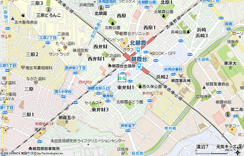 メガネフラワー　朝霞台店付近の地図